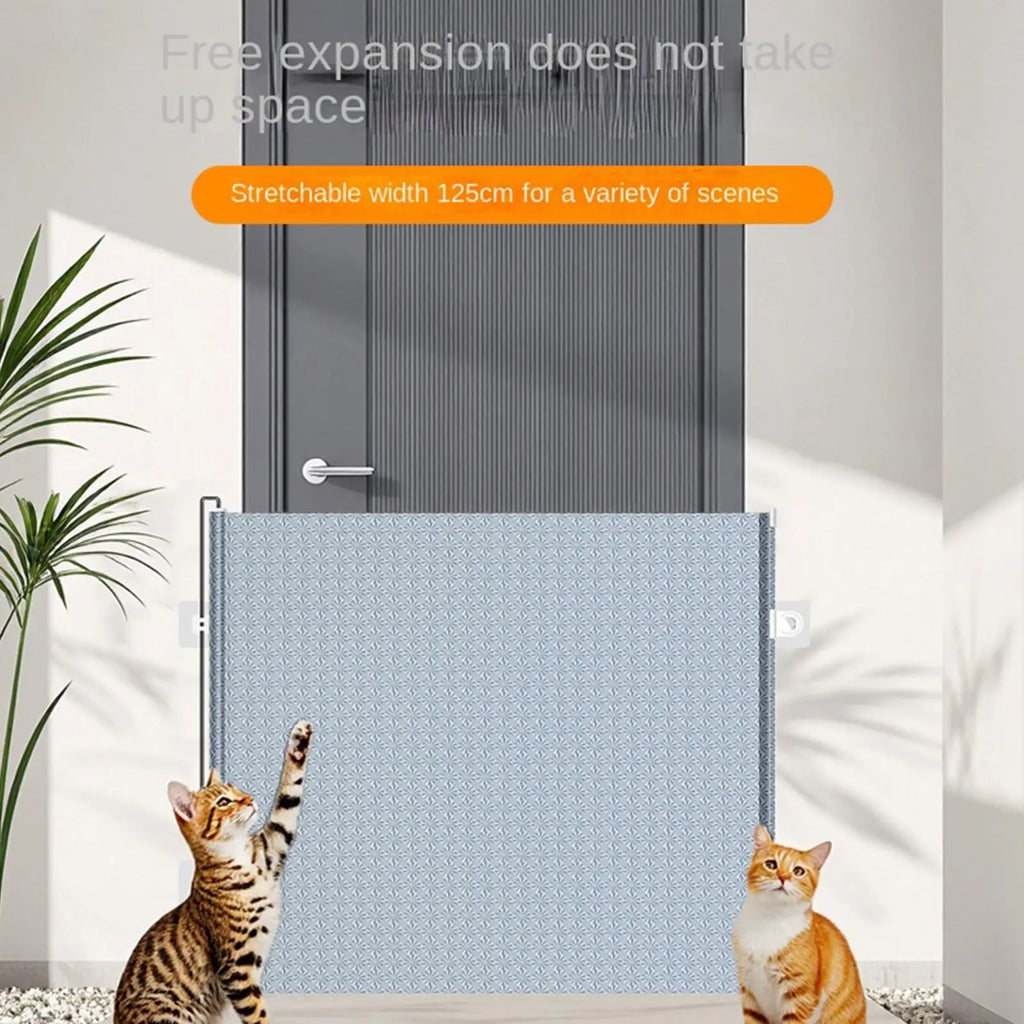 No-Drill Retractable Mesh Pet Gate