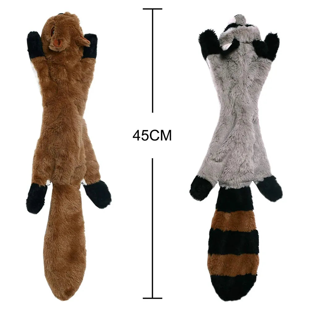 Stuffing-free plush animal squeaky dog toys – photo 6