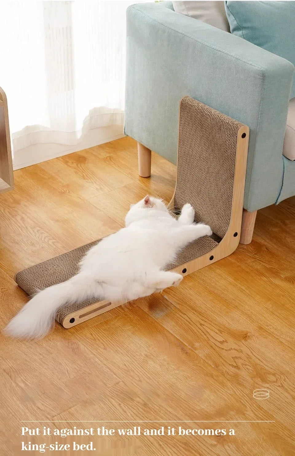 L-Shaped Cardboard Cat Scratcher