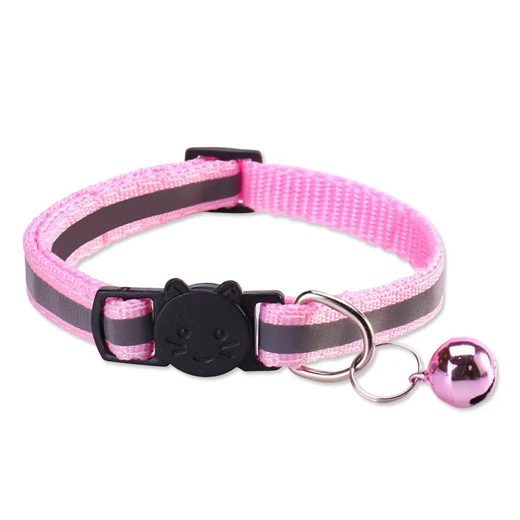Reflective Breakaway Cat Collar with Bell