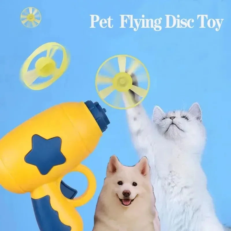 Cat toy launcher with mini flying discs – photo 2