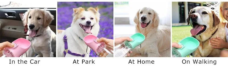 Portable dog water bottle with built-in drinking bowl – photo 9
