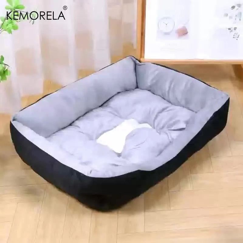 Plush dog bed with soft high-rebound filling – photo 4