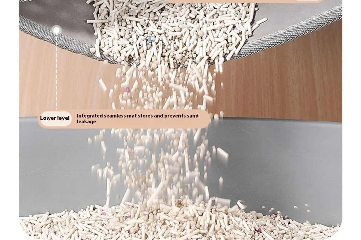 Two-Layer Cat Litter Mat with Waterproof Base