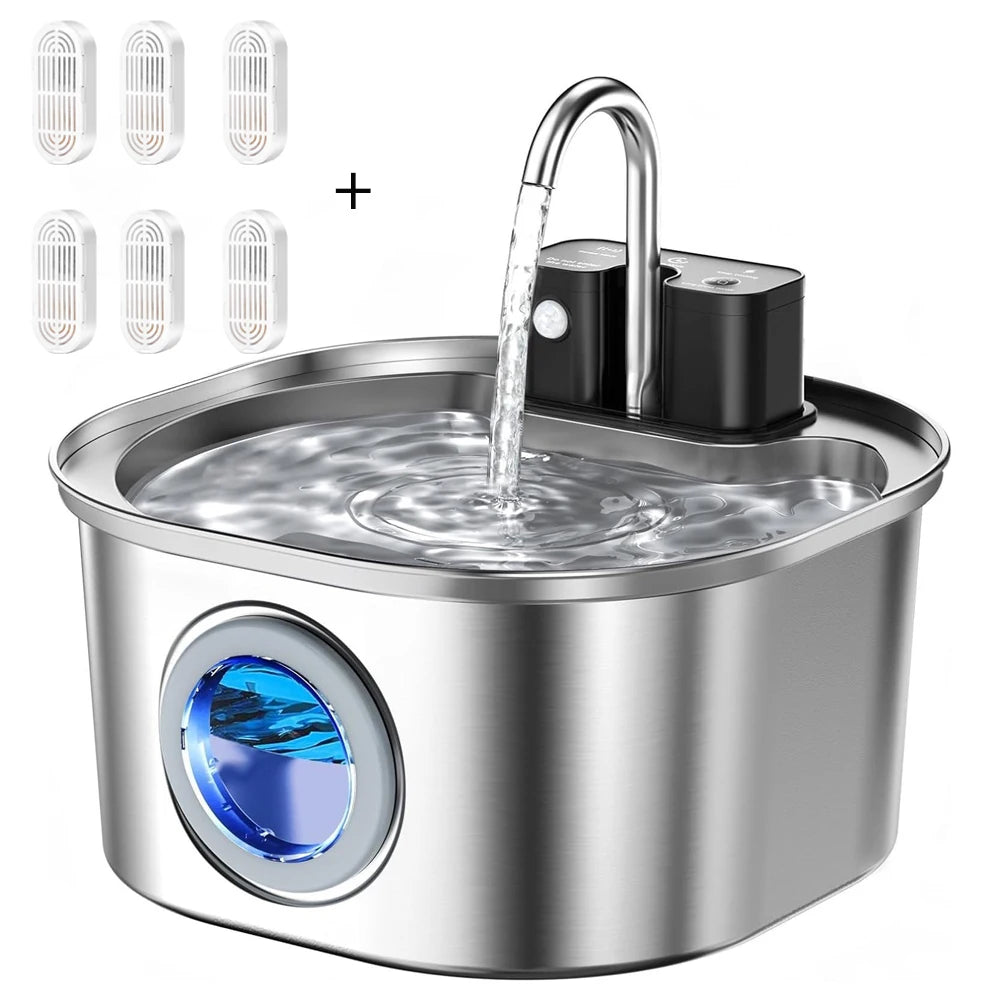 Cordless motion-sensor cat water fountain - photo 7