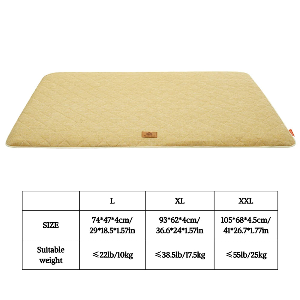 Washable Dog Crate Mat with Non-Slip Base