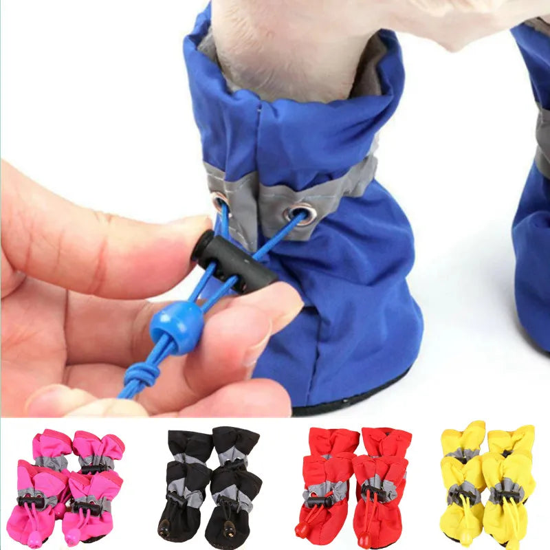 Waterproof anti-slip dog boots