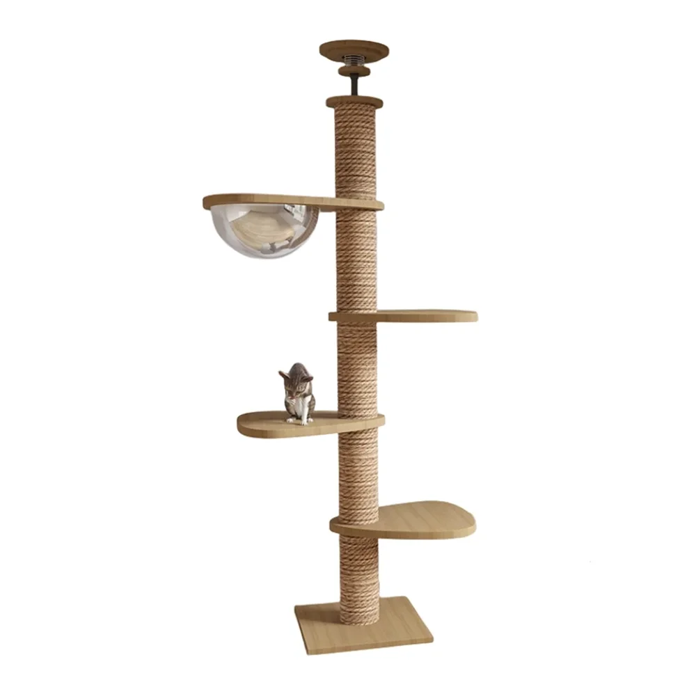 Adjustable Floor-to-Ceiling Cat Tree 250–270cm