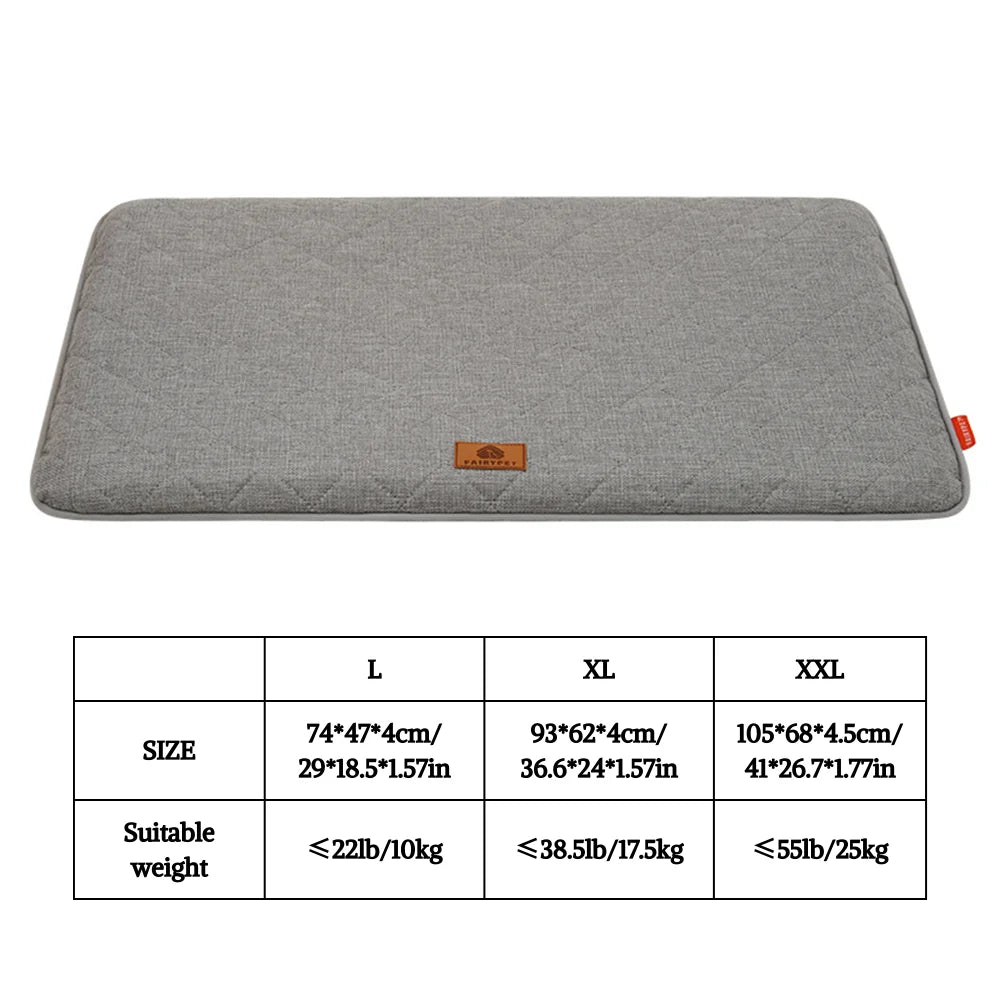 Washable Dog Crate Mat with Non-Slip Base