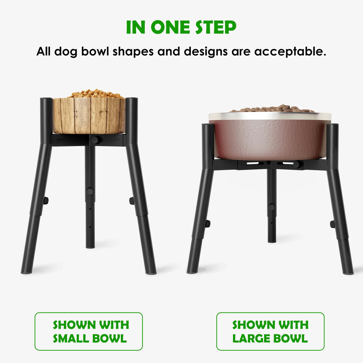 Adjustable Raised Dog Bowl Stand – photo 3