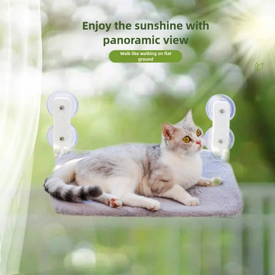 Foldable cat window hammock with suction cups – photo 4