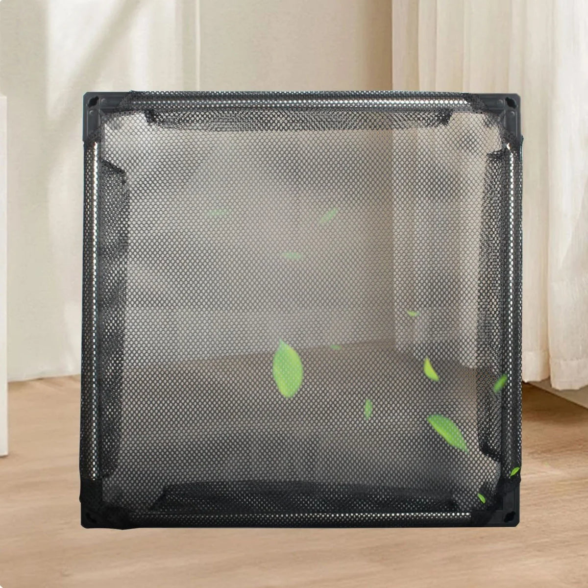 Raised dog bed with breathable mesh and guardrail – photo 6