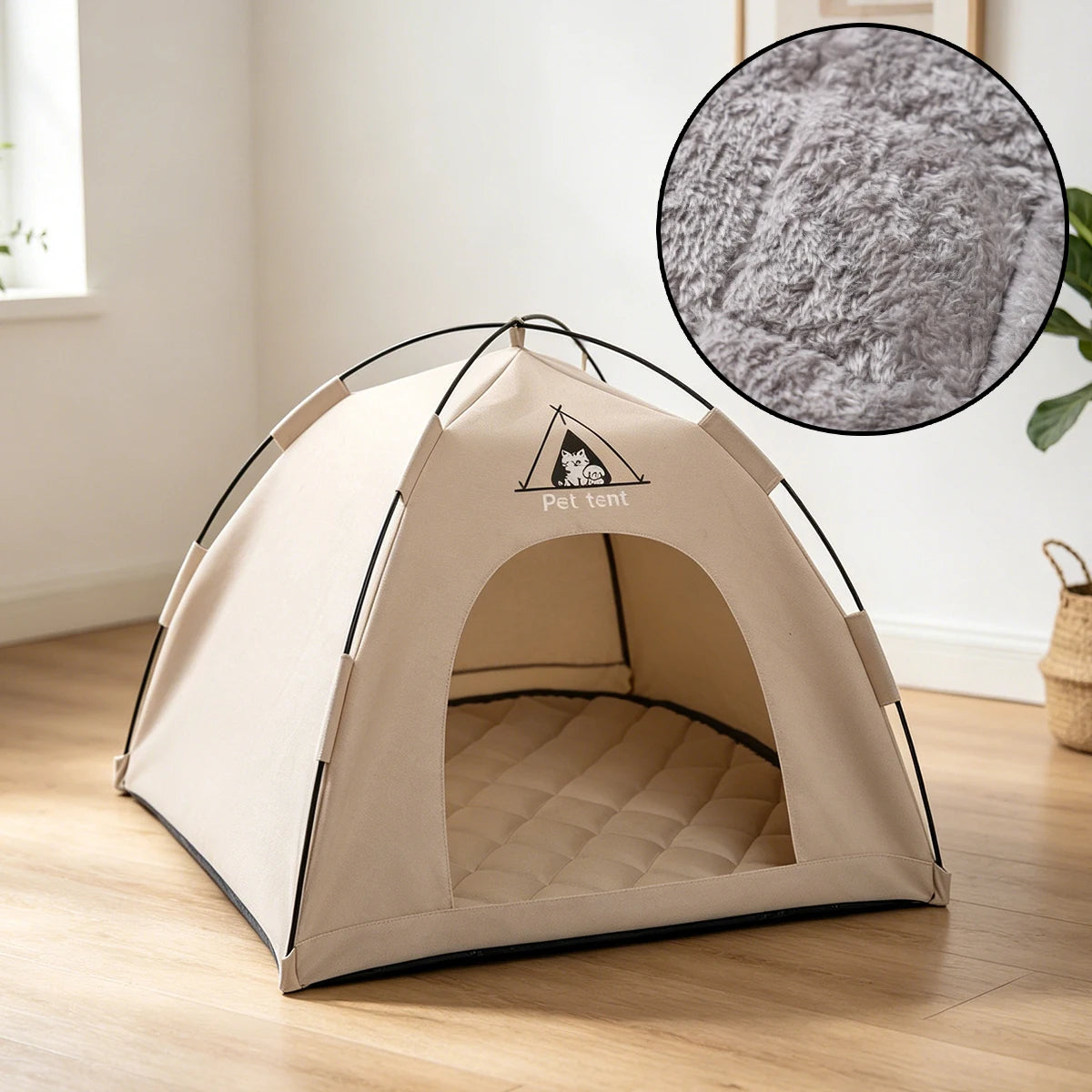 Waterproof Teepee Tent Bed for Cats & Dogs