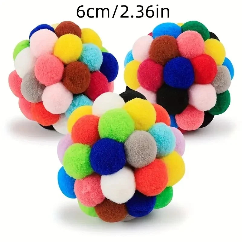 Plush & Bell Ball Toys for Cats