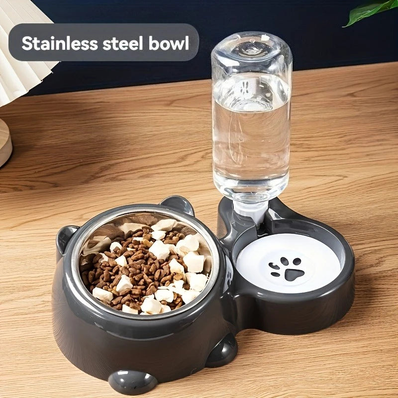 Gravity pet food feeder and water dispenser set – photo 6