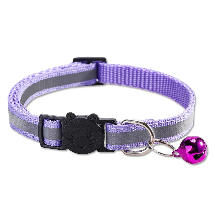 Reflective Breakaway Cat Collar with Bell