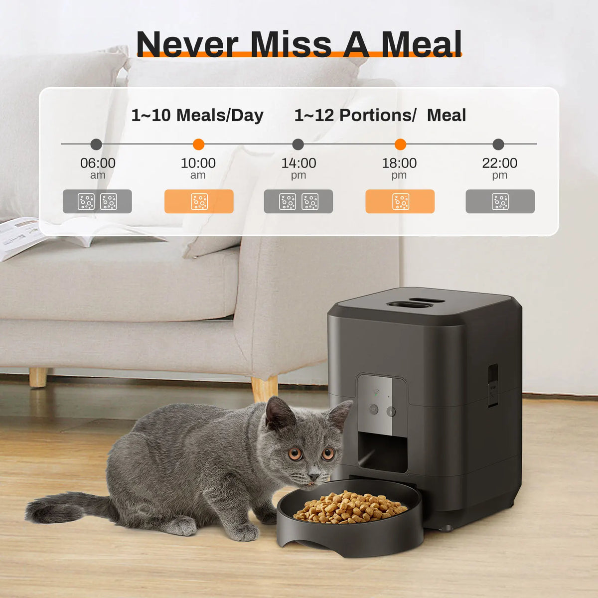 Automatic Timed Pet Feeder for Cats & Dogs