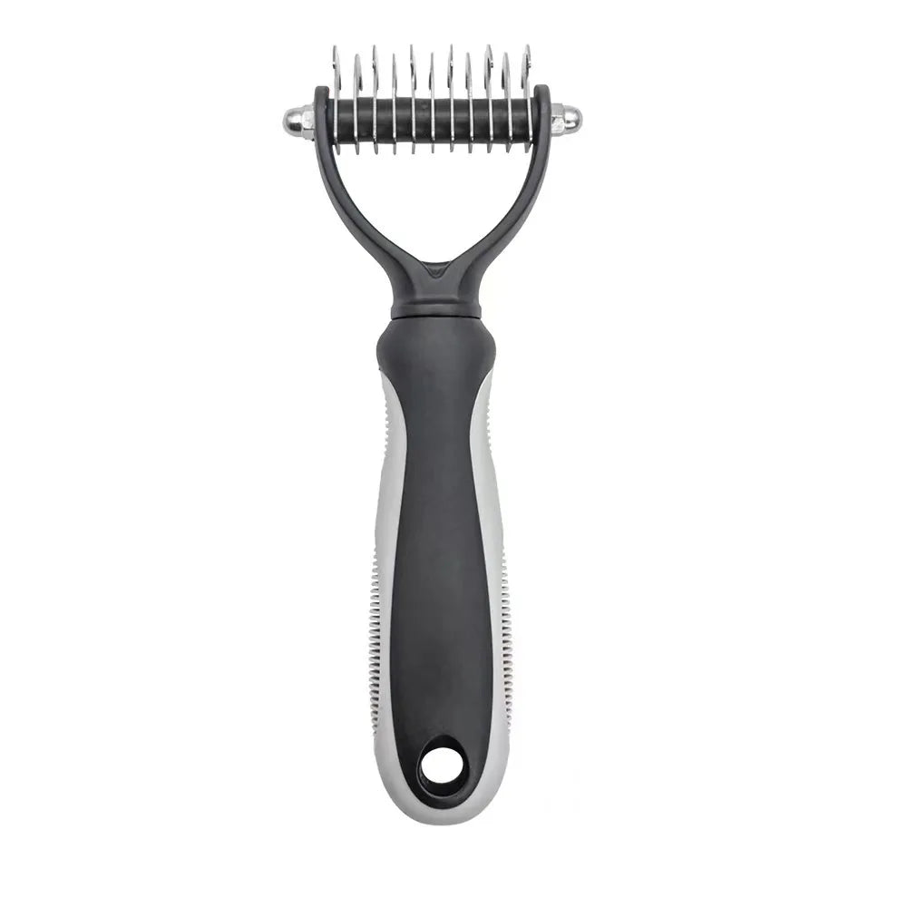 Stainless Steel Deshedding Brush for Cats & Dogs