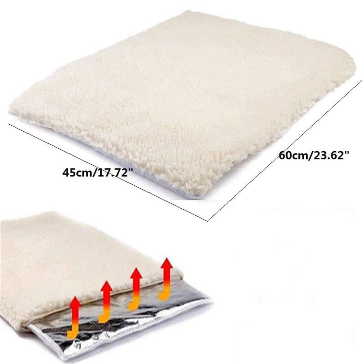 Self-Warming Pet Mat for Cats & Dogs, No Electricity, 60 x 45cm – photo 4