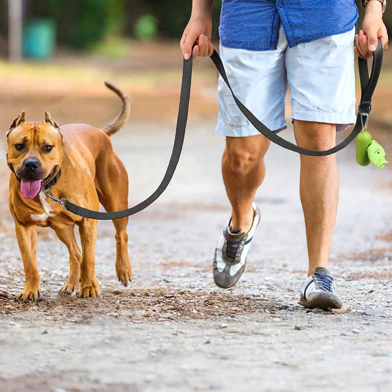 Reflective polyester lead for dogs and cats – photo 7
