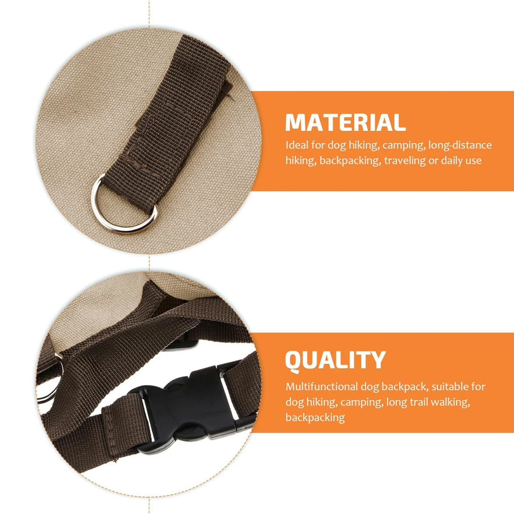 Canvas Saddle Bag Backpack for Dogs – photo 4