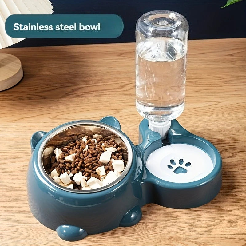 Gravity pet food feeder and water dispenser set – photo 7
