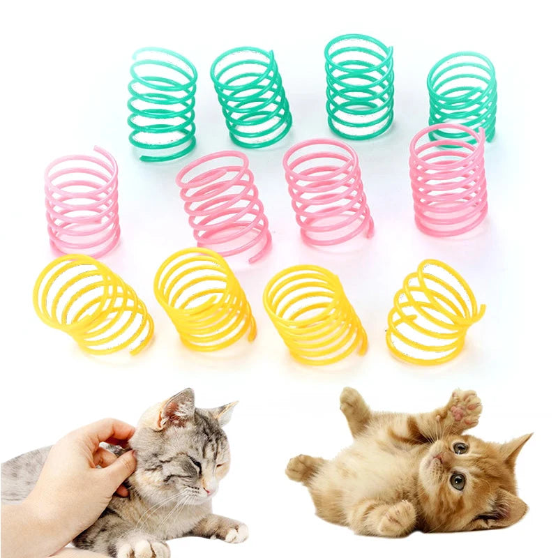 Spiral Spring Cat Toys, Colourful Coil Springs for Cats & Kittens – photo 3