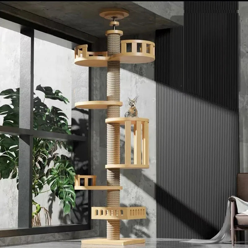 Adjustable Floor-to-Ceiling Cat Tree 250–270cm