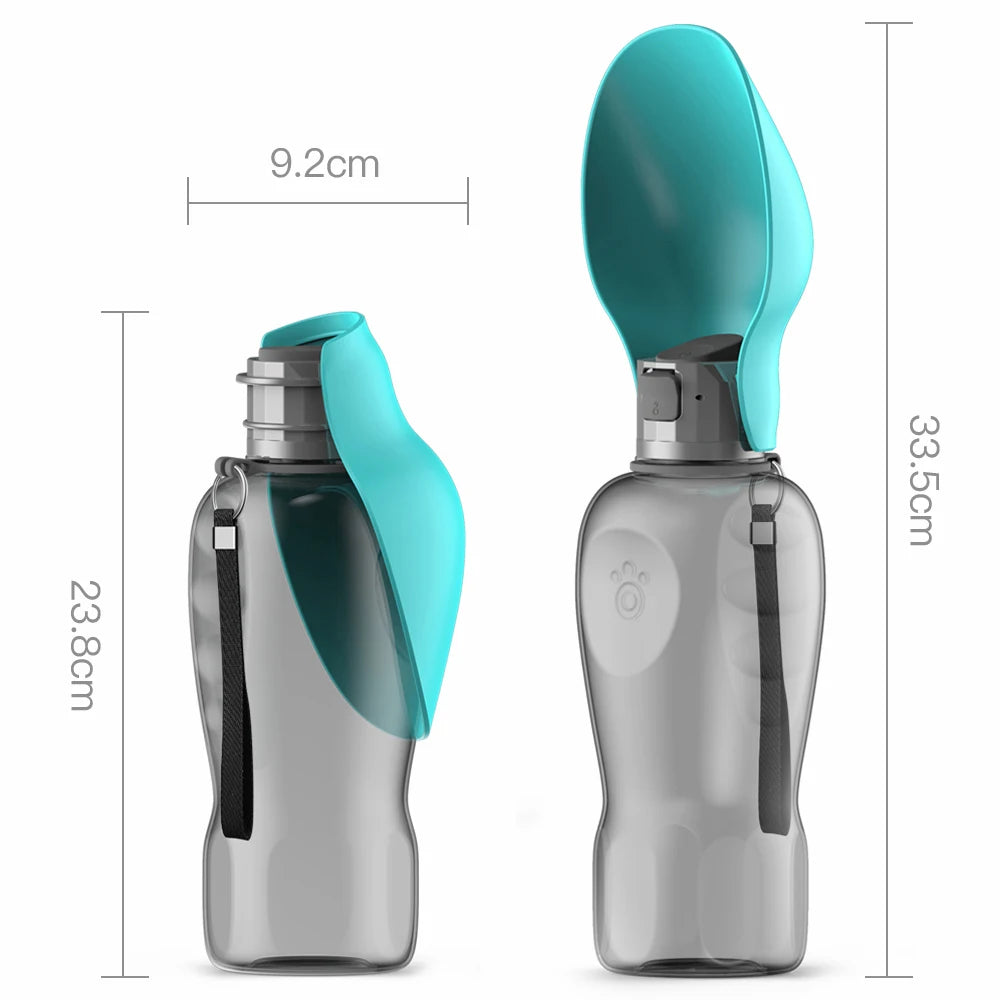 Portable dog water bottle with drinking bowl – photo 2