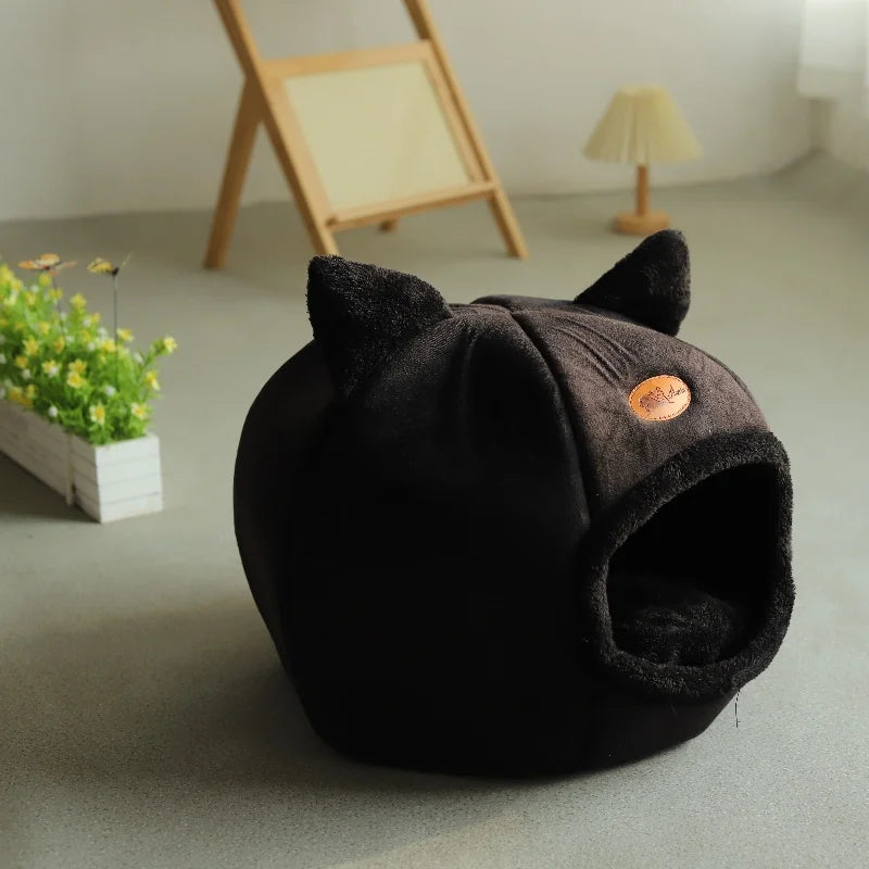 Cosy Cave Bed for Cats & Small Dogs