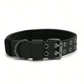 Military-style nylon dog collar with metal buckle and D-ring – photo 9