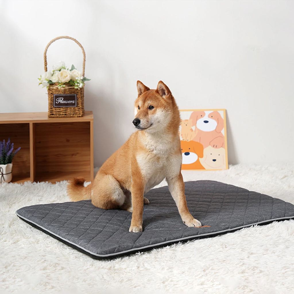 Soft washable dog crate mat with non-slip base – photo 12
