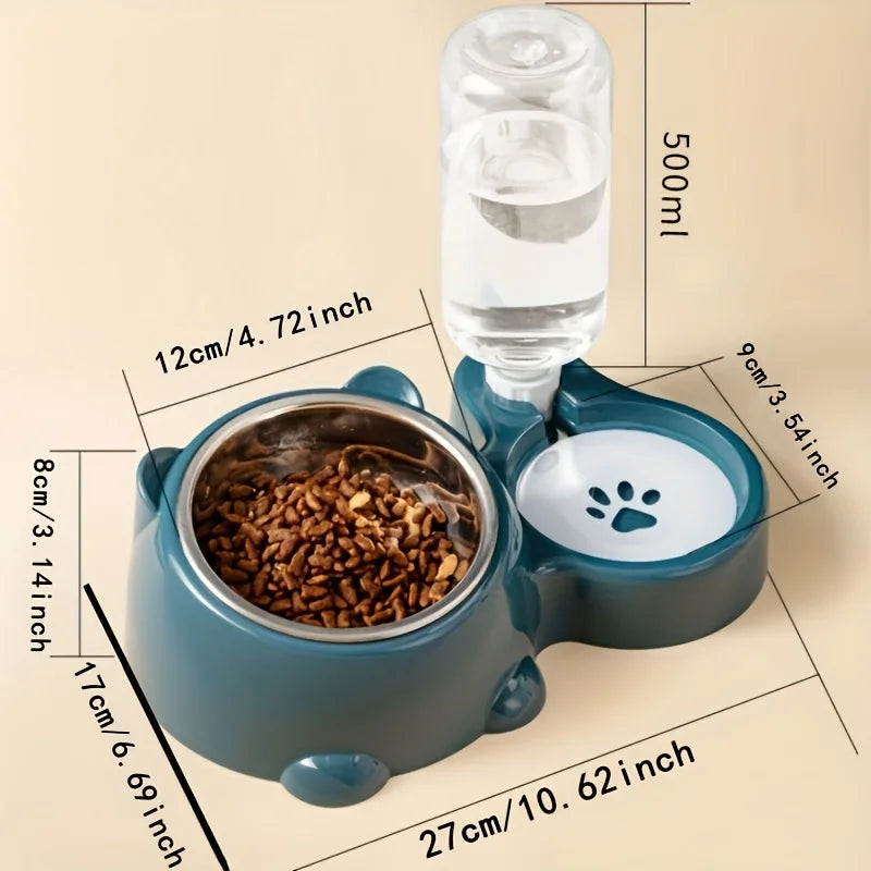 Gravity pet food feeder and water dispenser set – photo 3