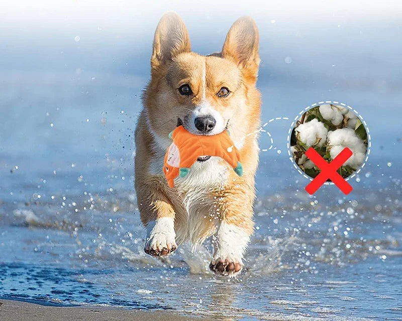 Animal-shaped plush squeaky dog toy – photo 7
