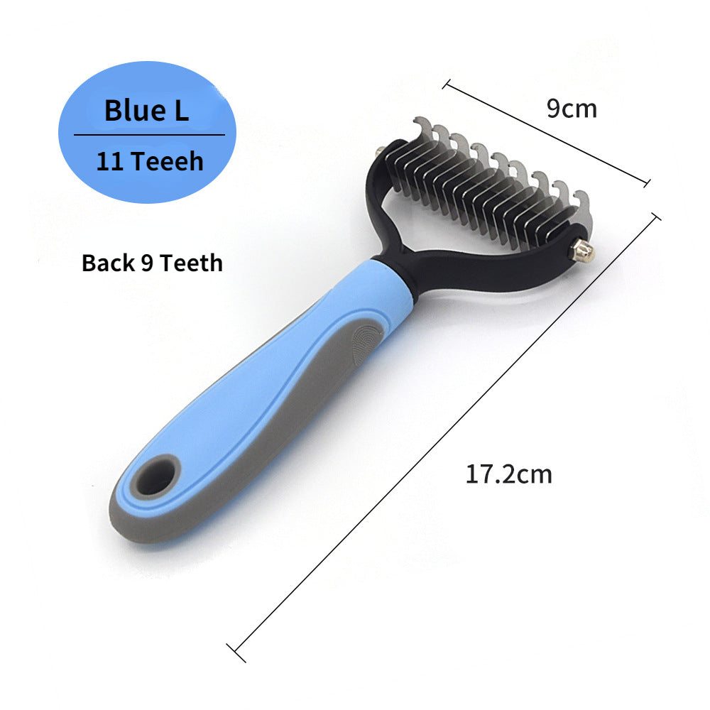 Stainless Steel Deshedding Brush for Cats & Dogs
