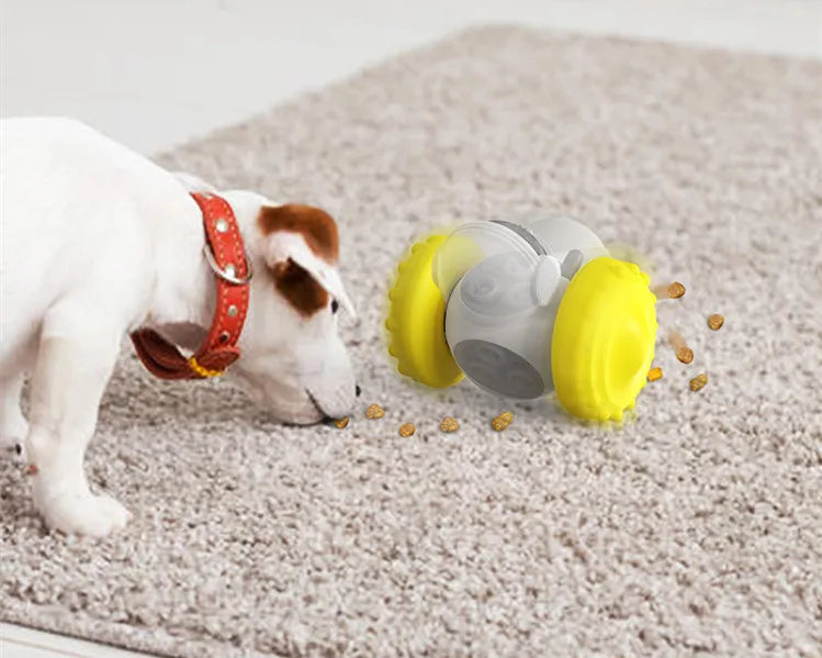 Robot-shaped treat dispenser wobble toy for dogs – photo 7