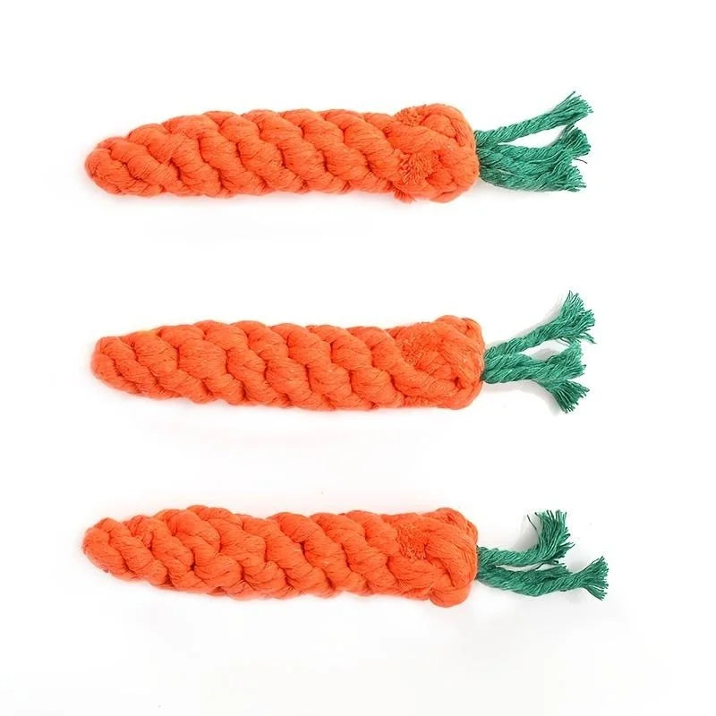 Carrot-shaped cotton rope chew toy – photo 10
