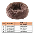 Plush Donut Bed for Cats & Dogs