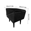 Foldable wooden pet ramp with non-slip fabric cover beside a bed – photo 11