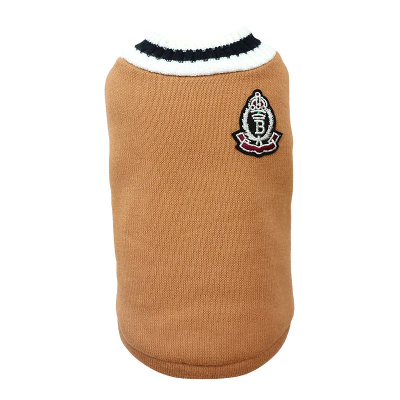 Soft knitted jumper with animal pattern for dogs and cats – photo 8