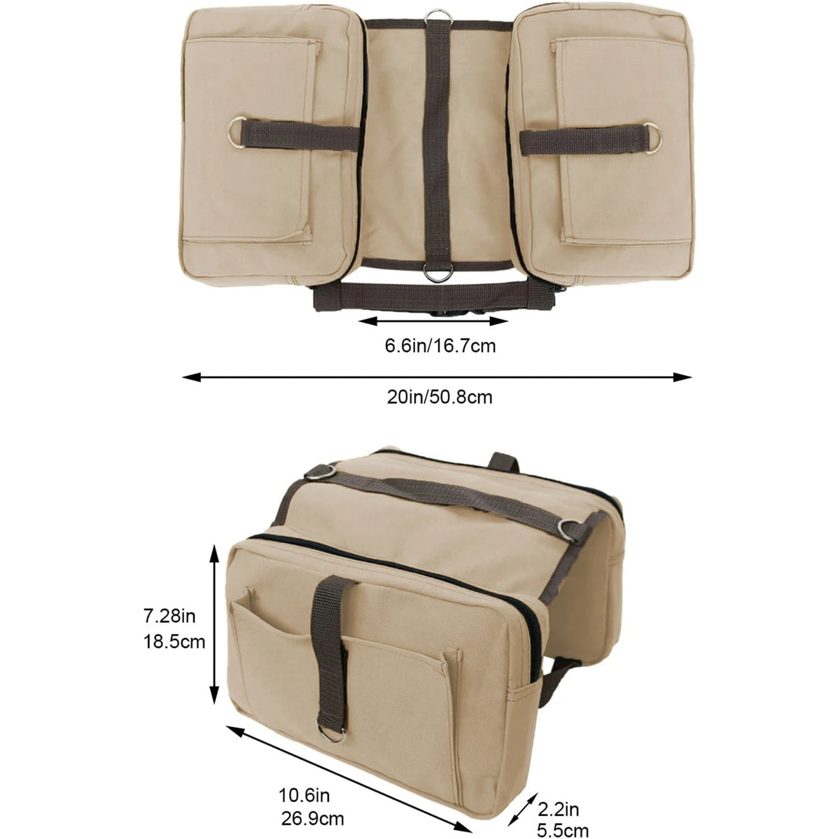 Canvas Saddle Bag Backpack for Dogs – photo 6