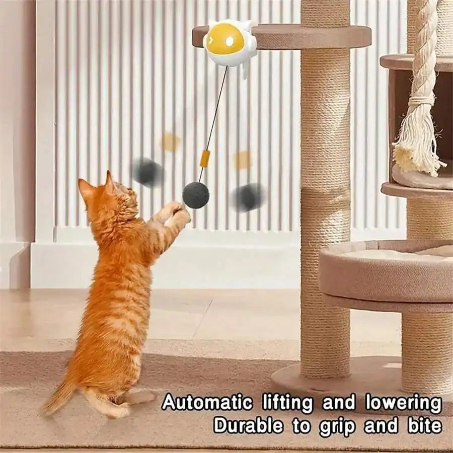 Automatic Moving Ball Cat Toy with Table Clip