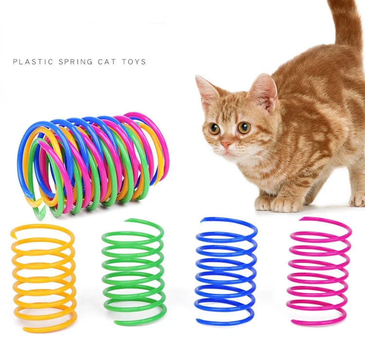 Spiral Spring Cat Toys, Colourful Coil Springs for Cats & Kittens – photo 5