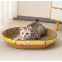 Oval Corrugated Cardboard Cat Scratcher