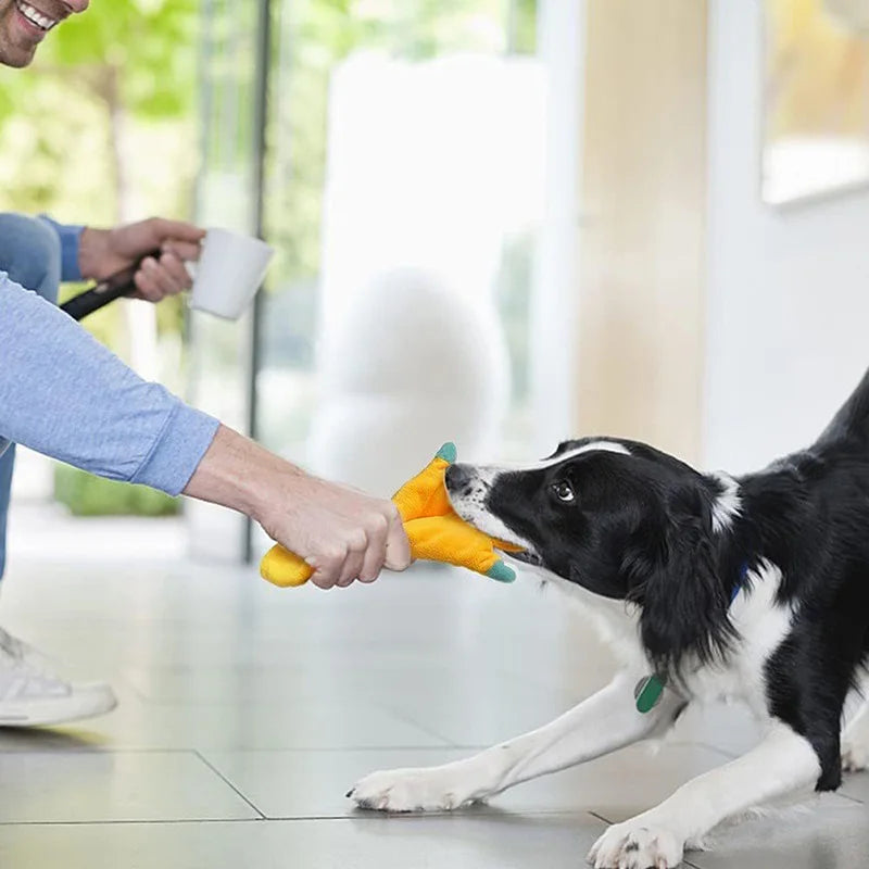Animal-shaped plush squeaky dog toy – photo 4