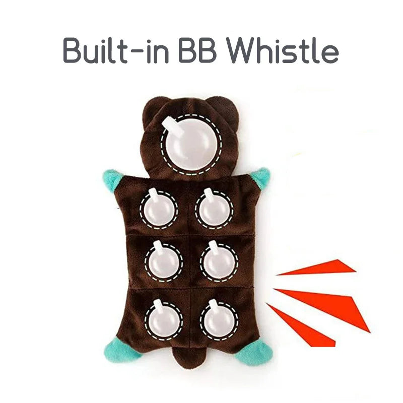 Animal-shaped plush squeaky dog toy – photo 5