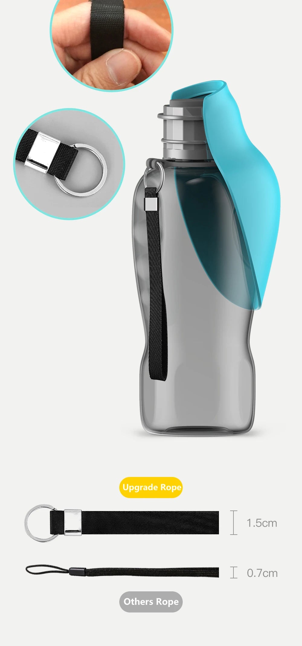 Portable Dog Water Bottle 800ml