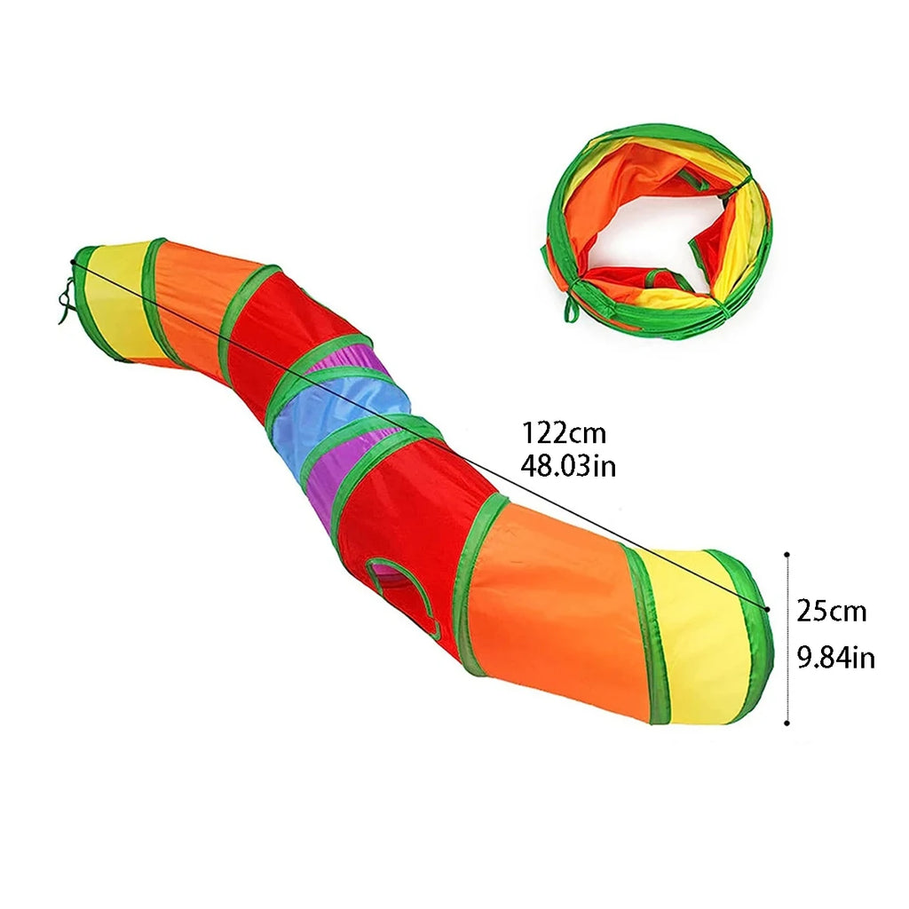 Foldable Play Tunnel for Cats & Kittens
