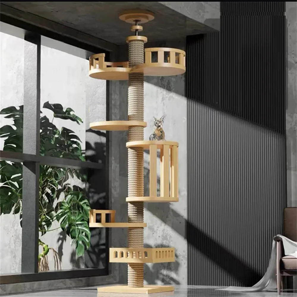 Adjustable Floor-to-Ceiling Cat Tree 250–270cm