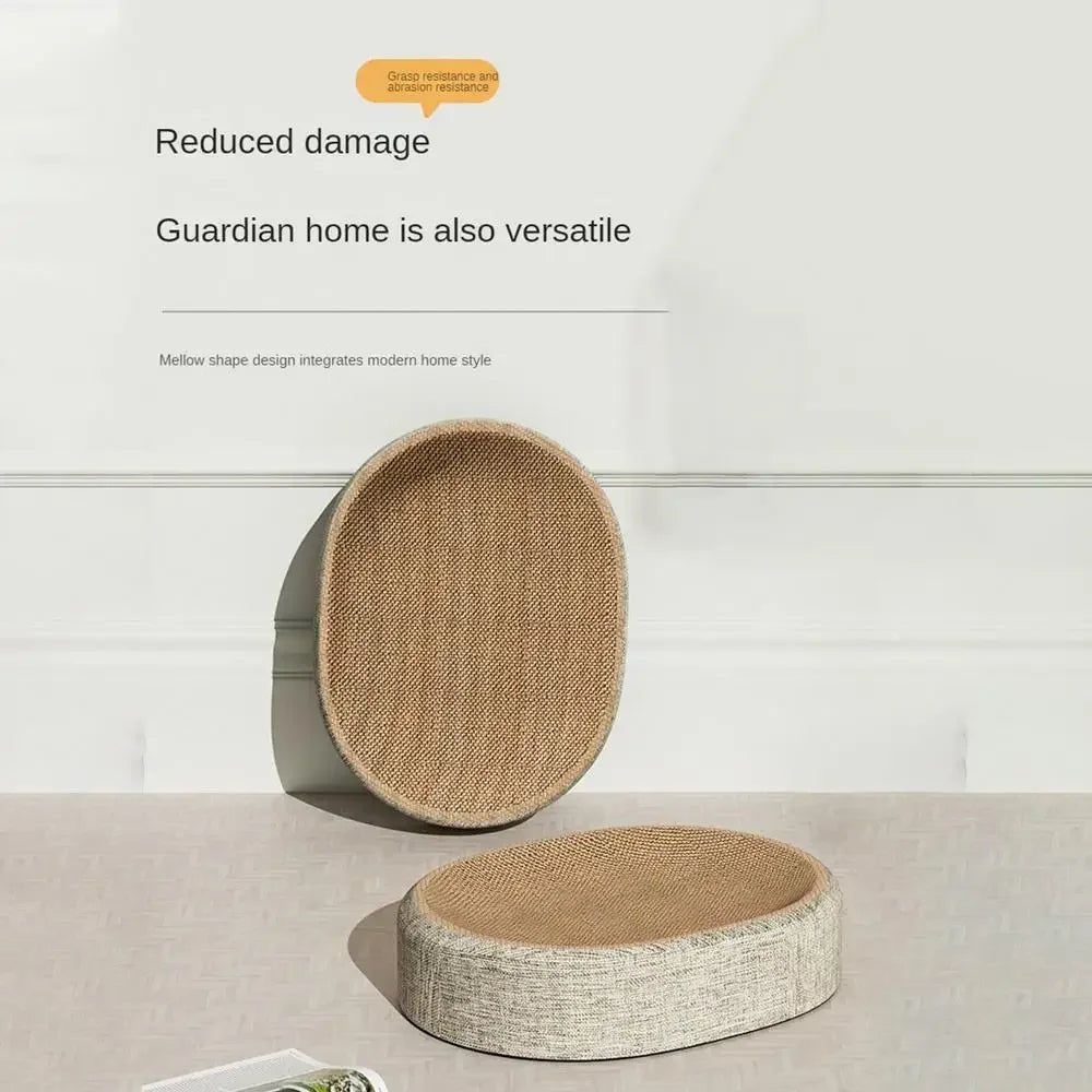 2-in-1 Oval Cat Scratcher and Bed